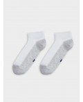 Носки белый /св.серый меланж