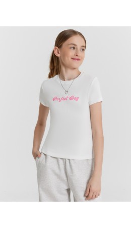 Футболка белый +печать