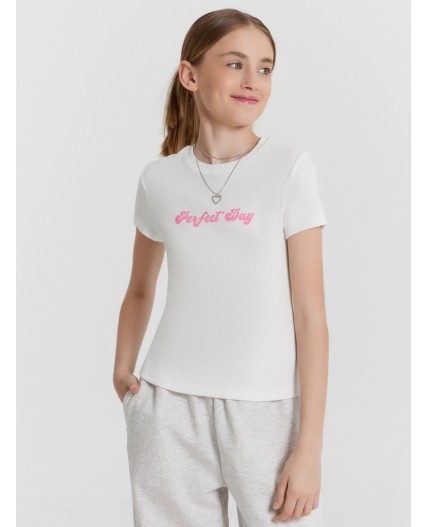 Футболка белый +печать