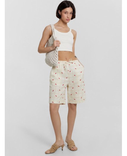 Шорты вишенки на молочной клетке