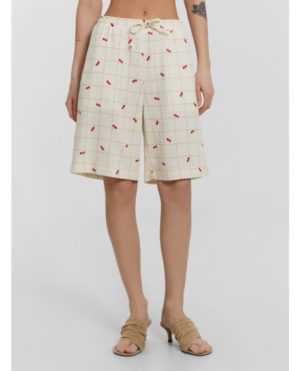 Шорты вишенки на молочной клетке