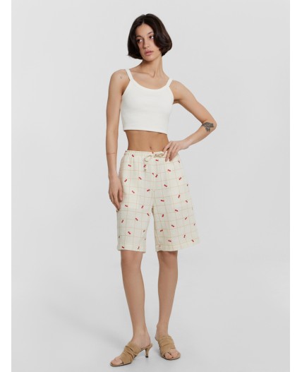 Шорты вишенки на молочной клетке