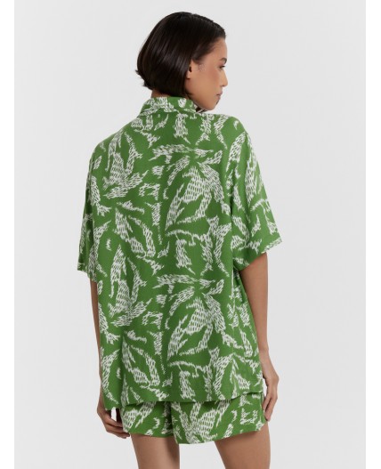 Рубашка цветы на кактусе