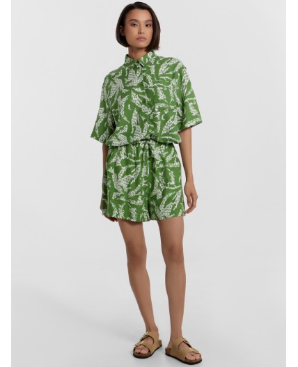 Шорты цветы на кактусе