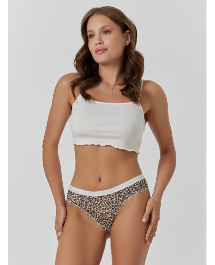 Трусы мелкий рисунок на жемчужном