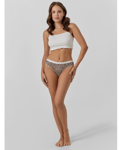 Трусы мелкий рисунок на жемчужном