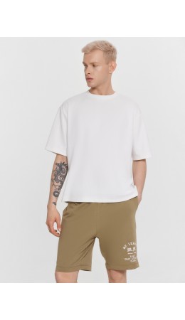 Шорты сепия +печать