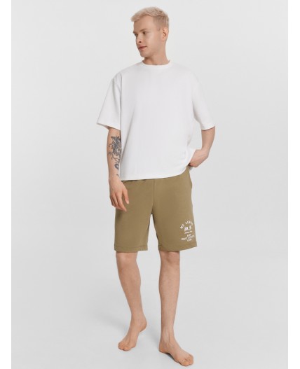 Шорты сепия +печать