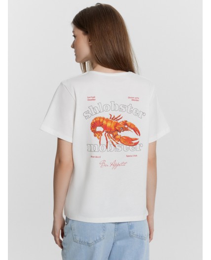 Футболка белый +печать3