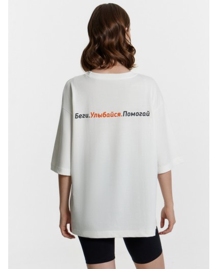 Футболка белый +печать
