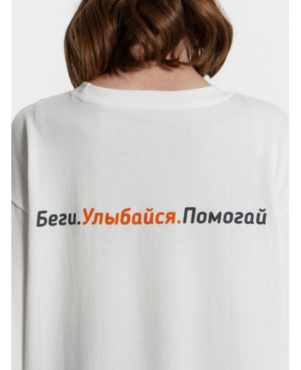 Футболка белый +печать