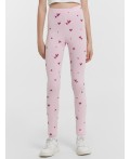 Легинсы сердечки на розовом