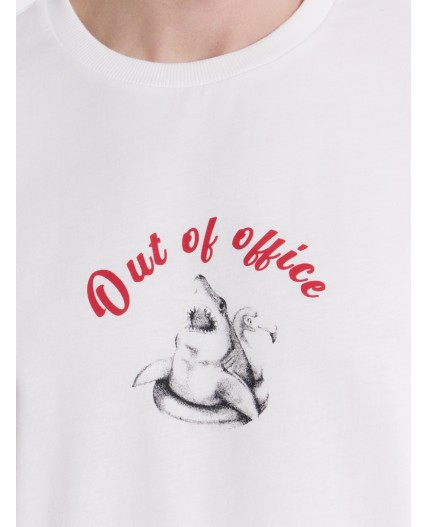 Футболка белый +печать8