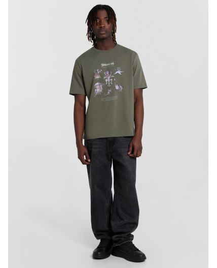 Футболка чайный лист +печать