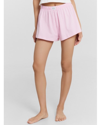 Комплект белый +бело -розовая полоска