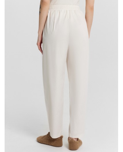 Брюки молочный