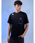 Футболка черный +печать