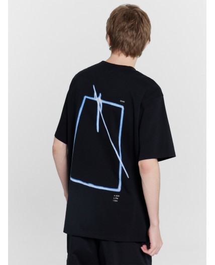 Футболка черный +печать