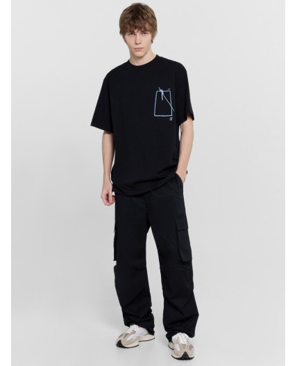 Футболка черный +печать