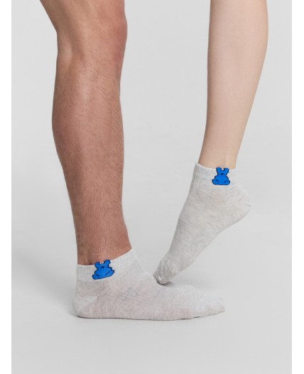 Носки св.серый меланж