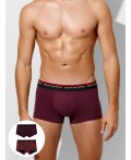 Трусы винный +перчики на черном
