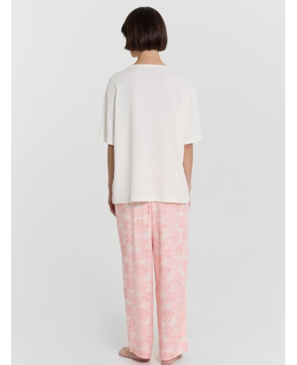 Комплект св.молочный +цветы на св.молочном