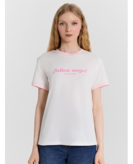 Футболка белый +печать2