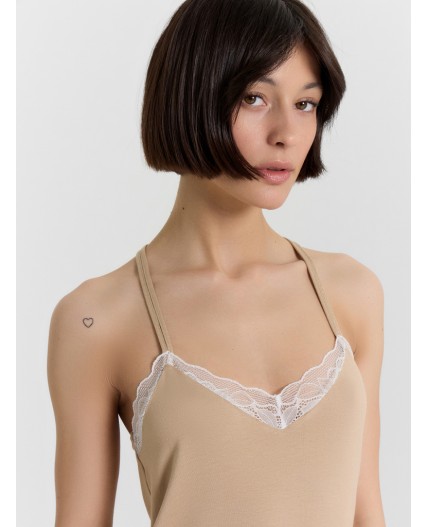 Сорочка бежевый