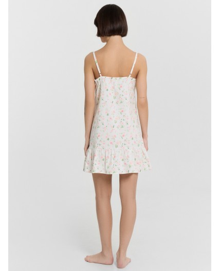 Сарафан цветы на св.молочном