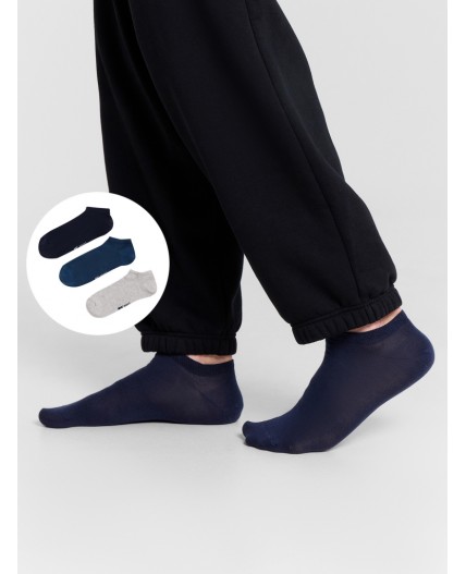 Носки св.сер.меланж /джинсовый /т.синий/