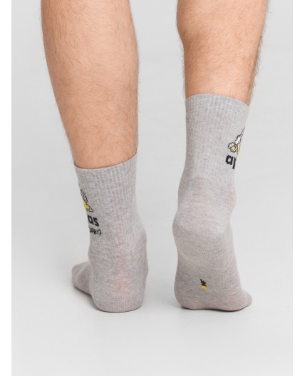 Носки серый меланж