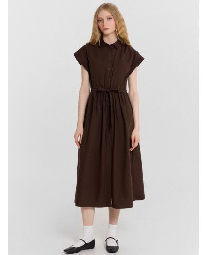 Платье коричневый