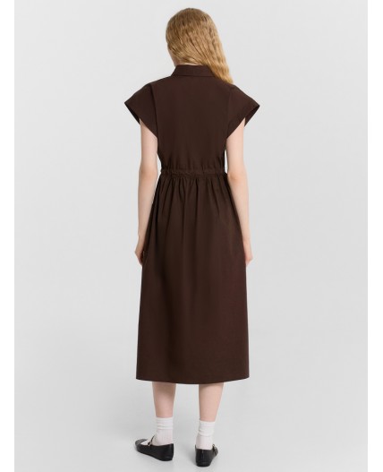 Платье коричневый