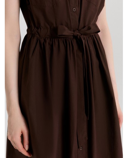 Платье коричневый