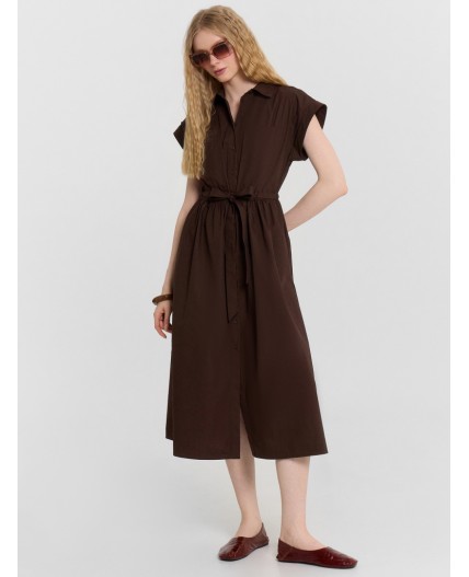 Платье коричневый