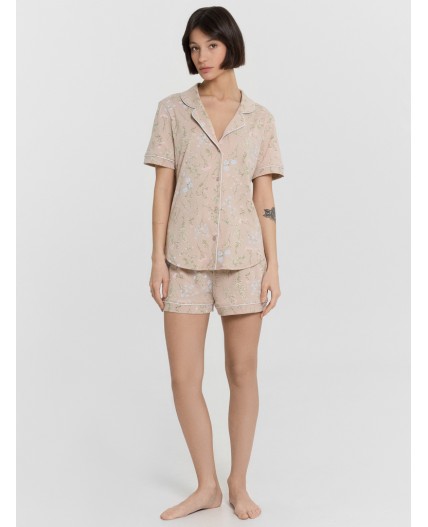 Комплект цветы на холодном бежевом