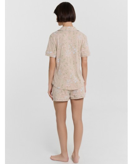 Комплект цветы на холодном бежевом