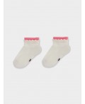 Носки молочный /розовый
