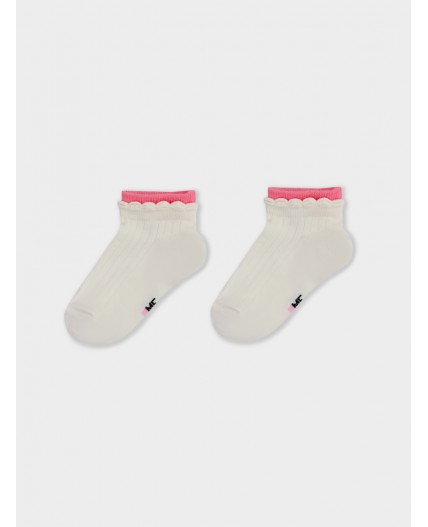 Носки молочный /розовый