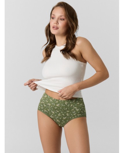 Трусы веточки на т.зеленом