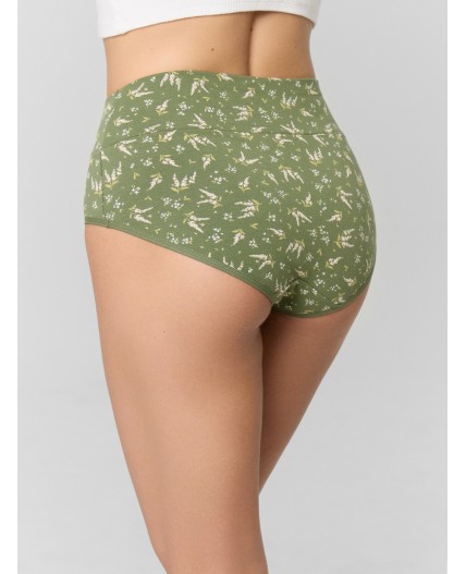 Трусы веточки на т.зеленом