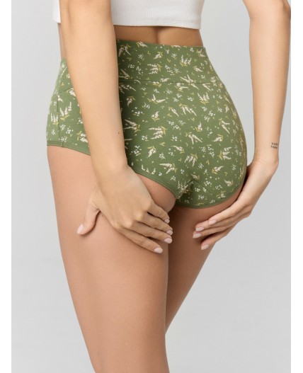 Трусы веточки на т.зеленом