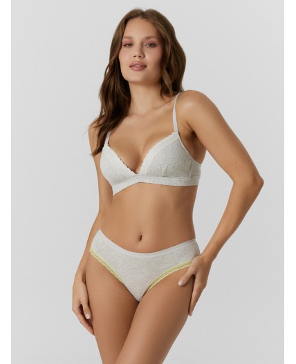 Бюстгальтер серый меланж 4306-А-2