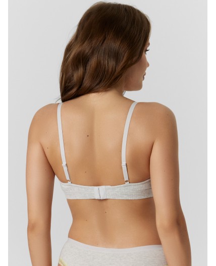 Бюстгальтер серый меланж 4306-А-2