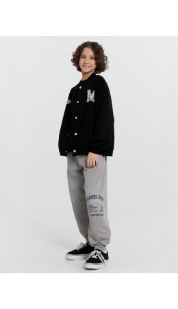 Брюки серый +печать1