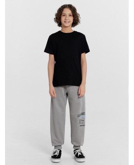 Брюки серый +печать1