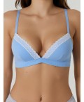 Бюстгальтер сине -голубой