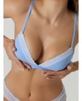 Бюстгальтер сине -голубой