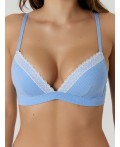 Бюстгальтер сине -голубой