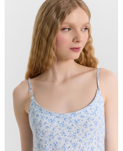 Сарафан цветы на белом